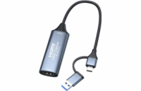 PremiumCord HDMI capture/grabber pro záznam Video/Audio signálu do počítače s konektorem USB3.0 a USB-C
