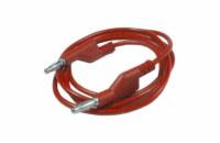 Kabel propojovací 1mm2/ 1m s banánky červený HADEX N530A