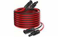 Solární kabel 4mm2, červený+černý s konektory MC4,prodloužení 10m