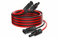 Solární kabel 4mm2, červený+černý s konektory MC4,prodloužení  2m