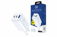 3mk síťová nabíječka Hyper GaN Charger 65W, bílá