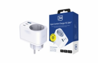 3mk síťová nabíječka Comfort Charger GaN 30W, bílá