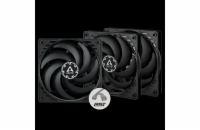 ARCTIC ventilátor P12 Slim PWM PST 3-Pack, 120mm, 4pin, PWM, černá