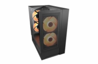 COUGAR PC skříň OMNYX Black Mid Tower Mesh Front Panel 2 x 160mm ARGB Fan, Rear Panel 2x 160mm ARGB Fan
