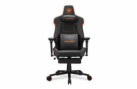 COUGAR herní židle ARMOR EVO M - černá/oranžová - s podnožkou