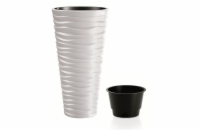 Květináč SAND SLIM bílý 34,9cm