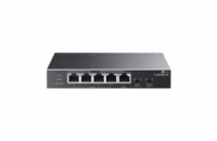 TP-Link switch TL-SG1005P-PD (5xGbE,4xPoE+,1xPoE-in,PoE++,90W, fanless)