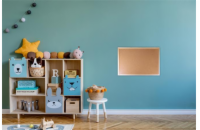 VICTORIA Korková tabule, 40x60cm, dřevěný rám