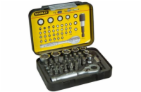Stanley Sada bitů a hlavic 1/4" s mini - ráčnou 39-dílná