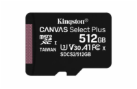 Kingston MicroSDXC karta 512GB Canvas Select Plus, U3, V30, A1