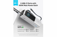 Powerbanka Anker 25000mAh, 165W s kabelem USB-C stříbrná