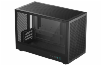 DEEPCOOL skříň CH260 / microATX / 2 x USB 3.0 / USB-C / mesh panel / tvrzené sklo / černá