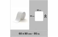 Niimbot štítky RP 60x80mm 95ks Bílé pro B3S