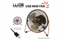 WG - Ventilátor USB mini fan 6inch, bronzový