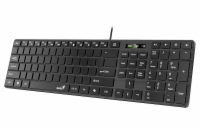 GENIUS Slimstar K500 Education/ pro výuku psaní na stroji/ Drátová/ Copilot/ USB/ černá/ layout bez písmen