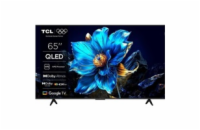 TCL 65" TV, QLED, 4K Ultra HD, HDR, Google TV, LAN, Wi-Fi, HDMI, Chromecast, Miracast, AirPlay
