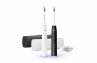 Philips Sonicare 6500 Gentle clean sada elektrických zubních kartáčků, 2 kusy, černá a bílá