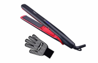 CkeyiN Krepovačka na vlasy - černá/červená Krepovačka na vlasy CkeyiN v elegantní černo-červené barvě nabízí 12 nastavení teploty (110–230?°C) pro všechny typy vlasů. Keramický povrch zajistí rovnomě
