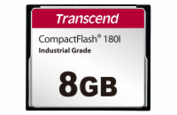 Transcend 8GB INDUSTRIAL TEMP CF180I CF CARD, (MLC) paměťová karta (SLC mode), 85MB/s R, 70MB/s W