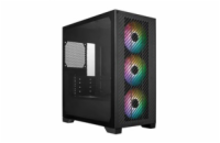 Cooler Master case Elite 301, mATX, Průhledná bočnice, 3x 120mm ARGB Fan, Černá