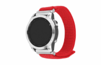 Nylonový řemínek FIXED Nylon Sporty Strap pro Garmin QuickFit 22mm, červený