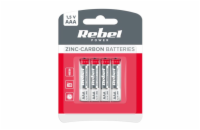 Baterie AAA (R03) Zn-Cl REBEL 4ks / blistr BAT0080B
