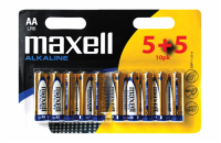 Baterie AA (R6) alkalická MAXELL 10ks / blistr