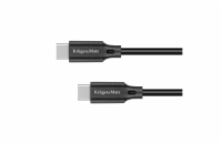 Kabel KRUGER & MATZ KM1261 Basic USB-C/USB-C 2,5m Black