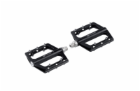 pedály FORCE STEEP hliníkové, prům. ložiska, černé