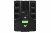 Green Cell Nepřerušitelný napájecí zdroj  UPS AiO 600VA 360W s LCD displejem | VERZE EU | 6x zásuvky Schuko