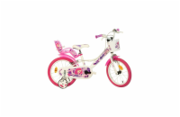 Dětské kolo Dino Bikes 16" Bílé s růžovým potiskem