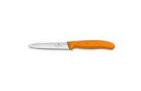 Victorinox Nůž na zeleninu s vlnkovaným ostří oranžový, 10 cm