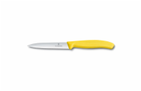 Victorinox Nůž na zeleninu s vlnkovaným ostří žlutý, 10 cm