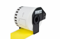 PRINTLINE kompatibilní s Brother DK-44605, žlutá pap. role, snadno odstranitelná 62x30,48m