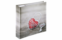 Hama album memo RUSTICO METAL HEART 10x15/200, popisové pole