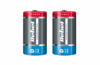 Baterie D (R20) alkalická REBEL Alkaline 2ks / shrink BAT0064