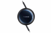 Navíjecí kabel Baseus Nomos USB-C/USB-C 1,5m 100W černý