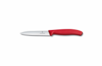 Victorinox Nůž na zeleninu s vlnkovaným ostřím 10 cm červený
