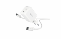Epico UltraBoost GaN 35W síťová rychlonabíječka EA35 + 1,2m USB-C kabel - bílá