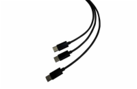LEXIP STEELPLAY - USB KABEL PRO OVLADAČ PLAYSTATION 5, ČERNÝ, 3M