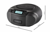 JVC RC-E444B, černý