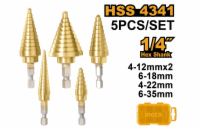 Ingco sada vrtáků spirálové HSS 9 ks