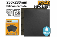 Ingco papír brusný P240 230 x 280mm, 50 ks