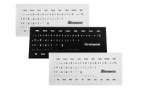 High Quality Sada přelepek - 66 ks České přelepky znaků, kterými lze doplnit jakoukoliv cizojazyčnou klávesnici.  Sada obsahuje:  22x přelepky černý text na bílém pozadí, 22x přelepky černý text na p