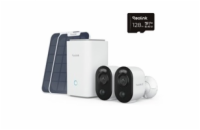 REOLINK Home Hub, 2x Argus Series B350 + 2x Solar Panel + 128GB microSD karta
