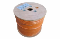 UTP kabel LEXI-Net Cat5E, drát, LS0H (B2ca s1a,d0,a1), oranžový, 500m, cívka