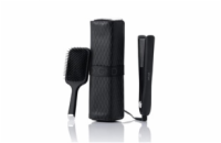 GHD Gold žehlička na vlasy, keramické destičky, dárková sada, Iced Luxe Collection, černá