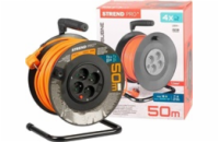 Strend Pro DG-FB04 buben 50m plast 4xzas. 3x1,5mm oranžová (213059)