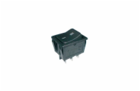 Solarmi Přepínač kolébkový 2pol./6pin ON-ON 250V/15A černý