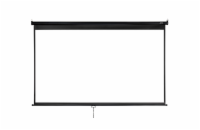 Nástěnné projekční plátno AVELI, 204x115cm (16:9) 92", černý tubus